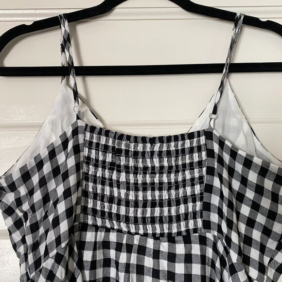 Lulu's Black and White Gingham Spaghetti Strap Mini Sundress - Picture 5 of 5